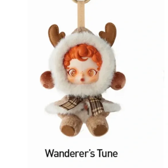 POP MART 100% Authentic Skull Panda Winter Symphony Wanderer' s Tune/ Reindeer - Picture 1 of 9